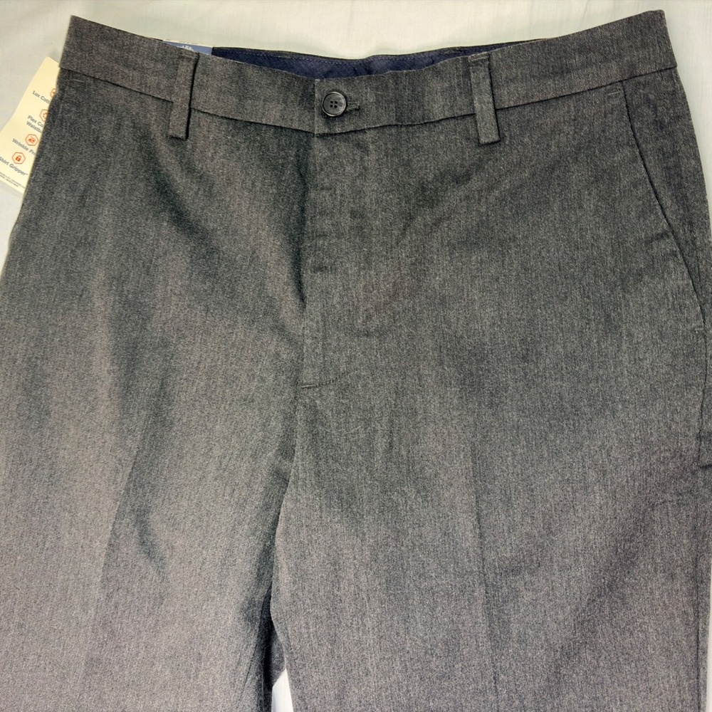 Dockers Classic Fit 34x32 Gray Signature Khaki Lux Cotton‎ Stretch Dress Pants